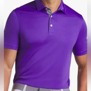 Puma Purple Polo Golf Shirt Classic Short Sleeve - SZ M.